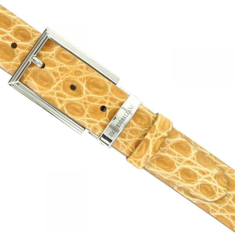 Ceinture homme cuir véritable mode CROCO Emporio balzani