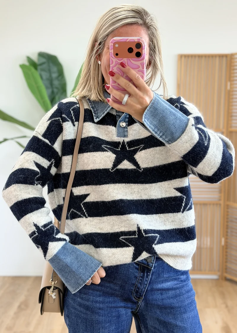 Pull Étoilé Bimatière Jean