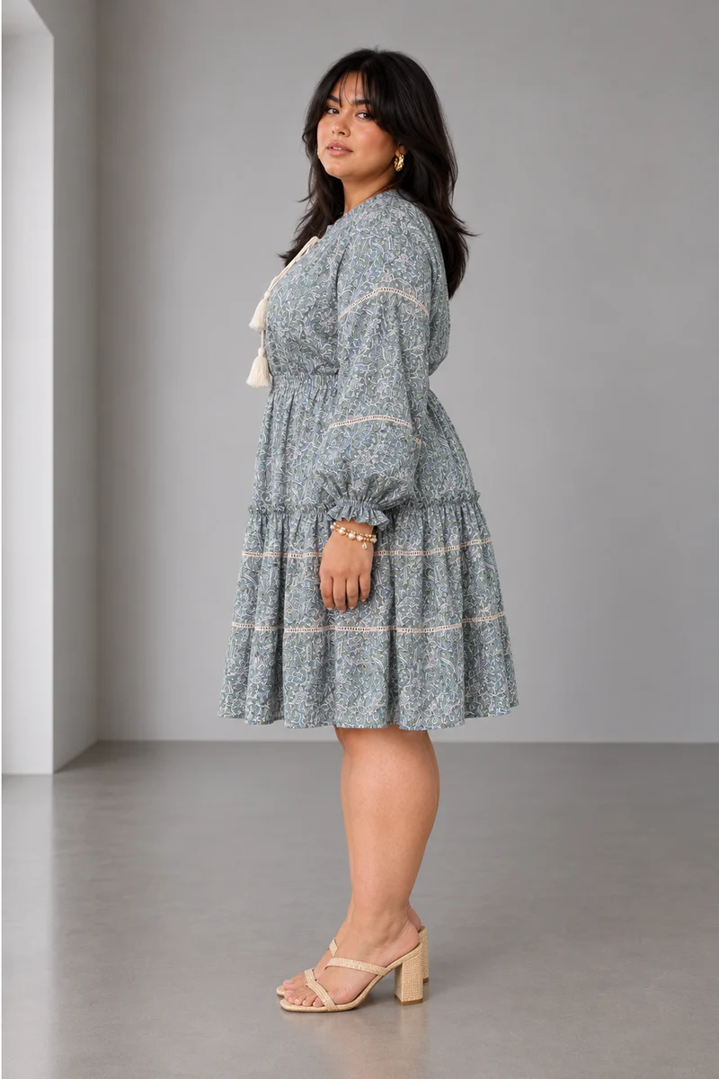 Melia|Viscose Tiered Mini Dress