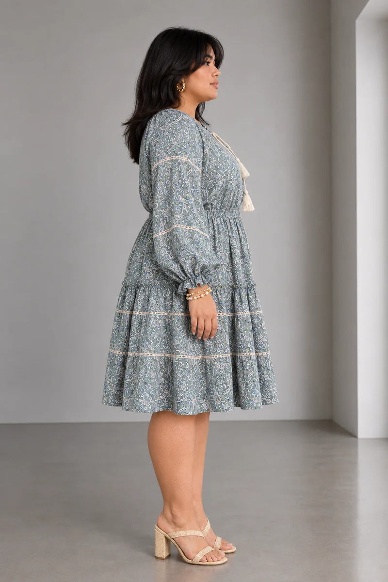 Melia|Viscose Tiered Mini Dress