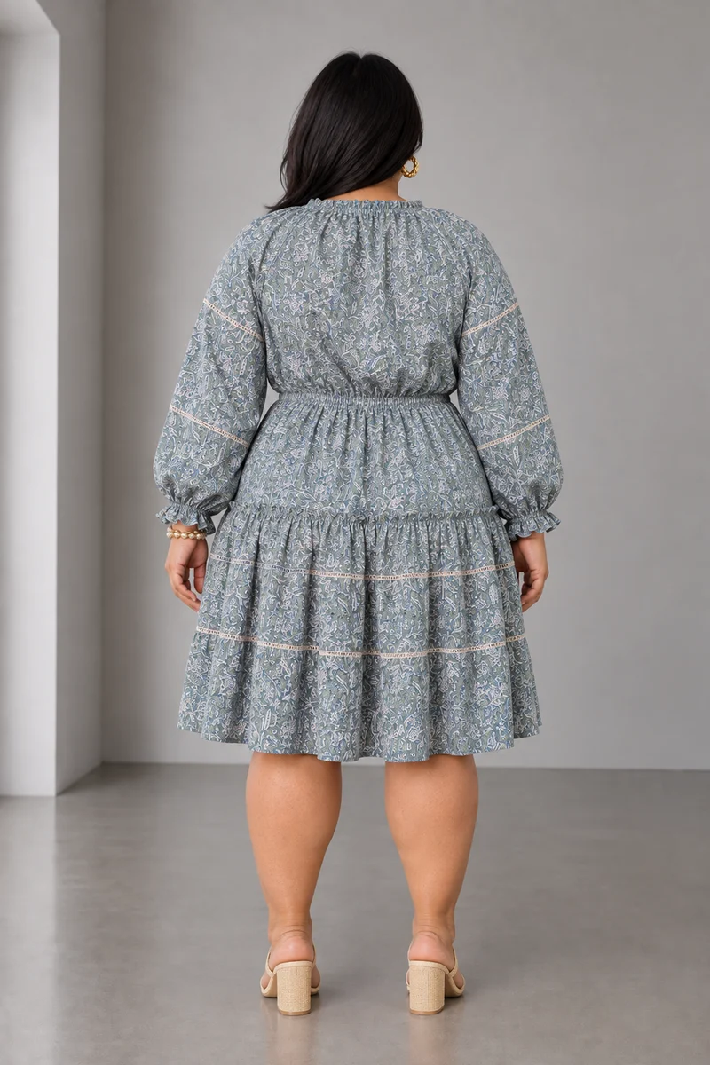 Melia|Viscose Tiered Mini Dress