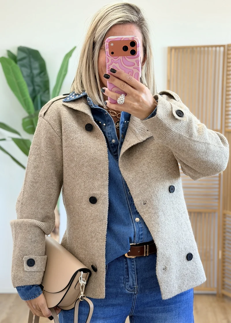 Gilet-veste ceinturé Coup de cœur