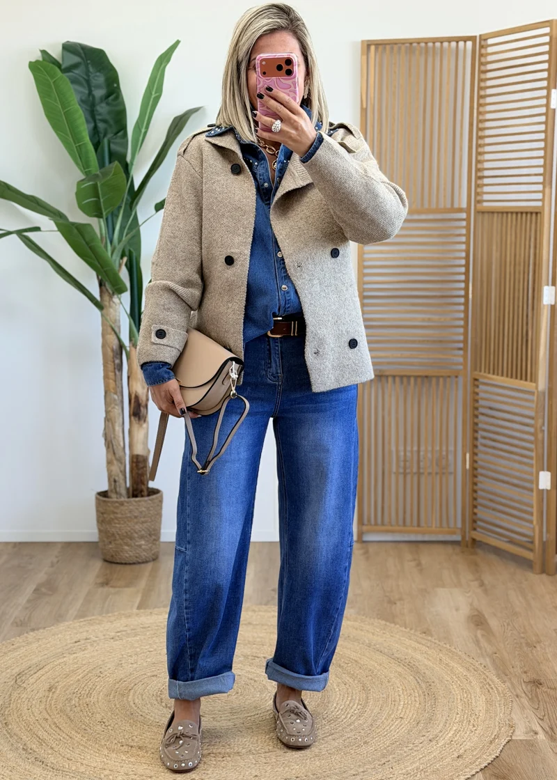 Gilet-veste ceinturé Coup de cœur