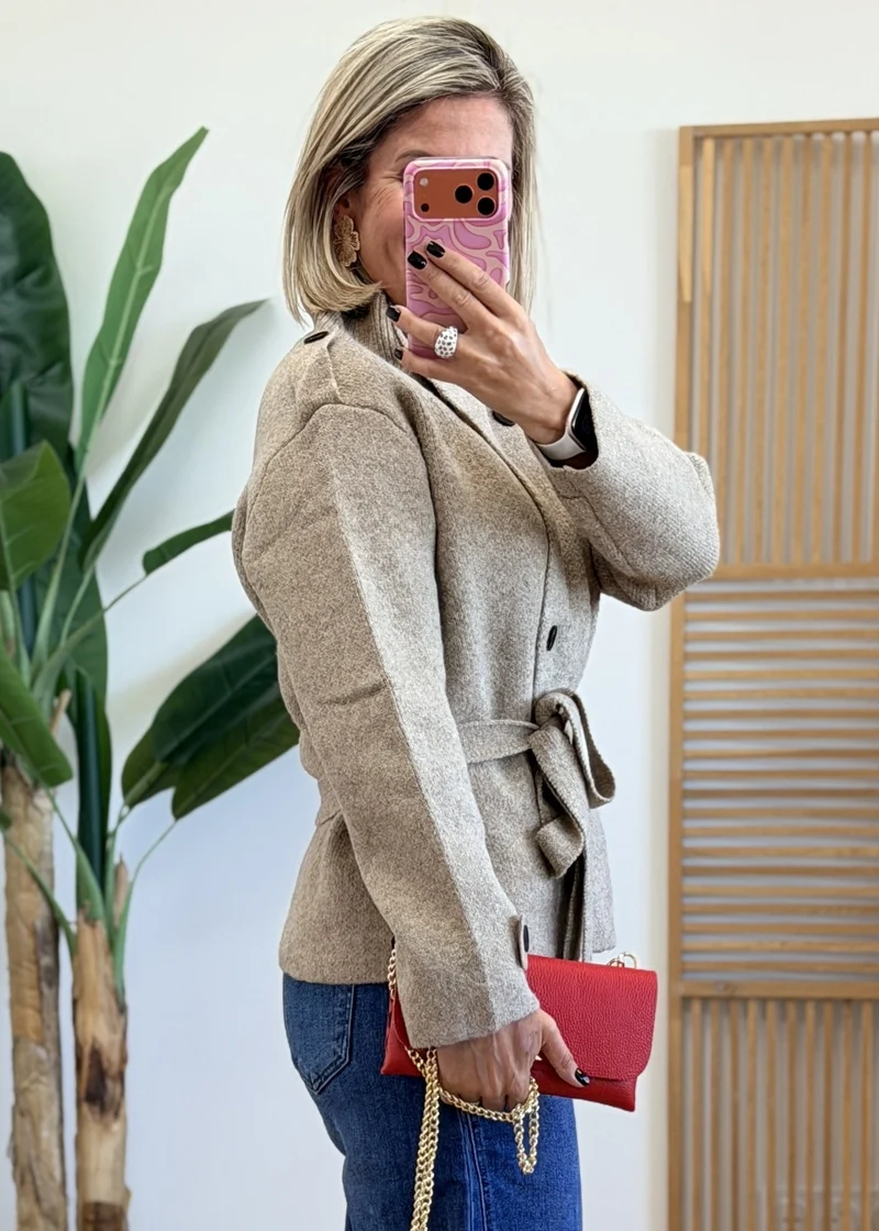 Gilet-veste ceinturé Coup de cœur