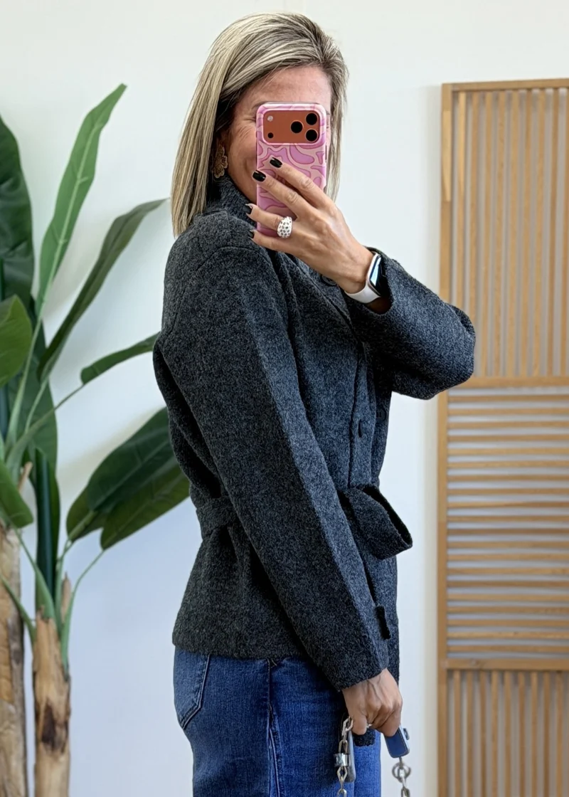 Gilet-veste ceinturé Coup de cœur