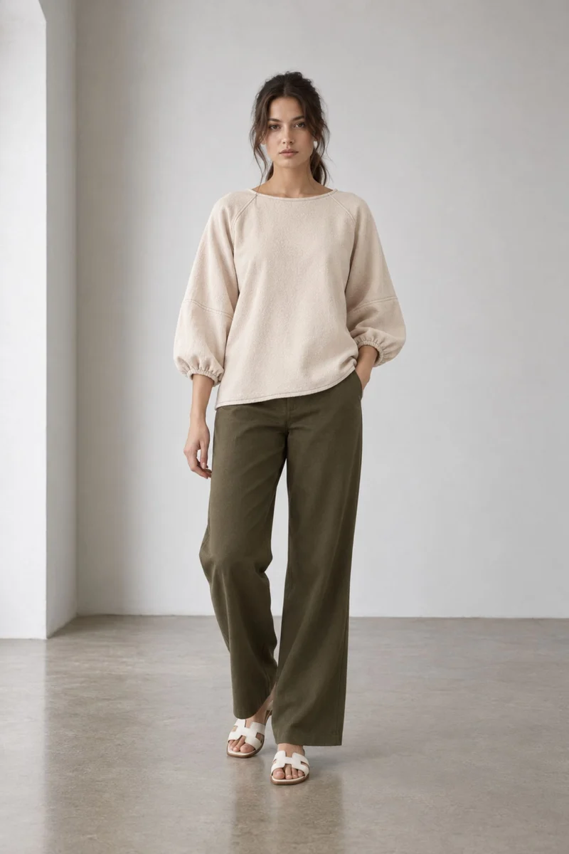 Talea|Cotton Back Neck Tieup Top