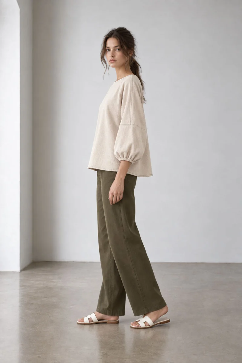 Talea|Cotton Back Neck Tieup Top
