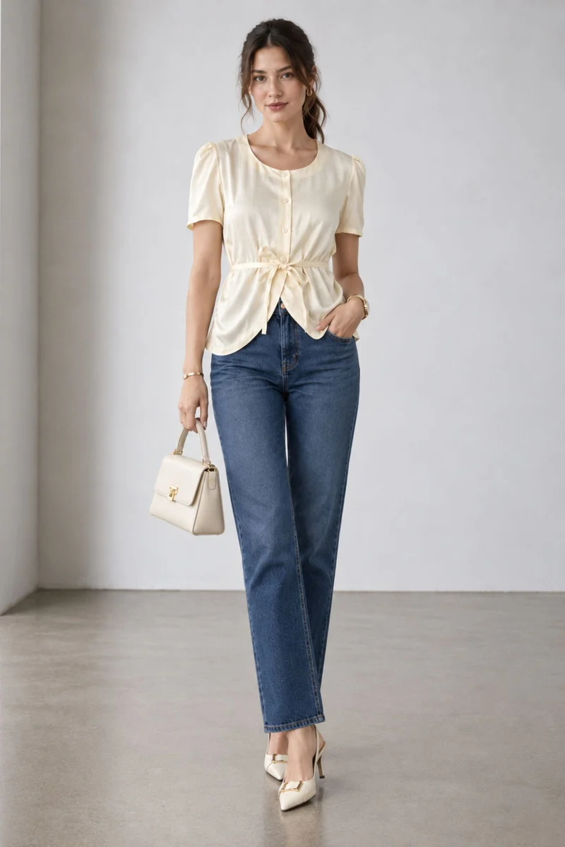 Cirelle|Viscose Scoop Neck Vest Top