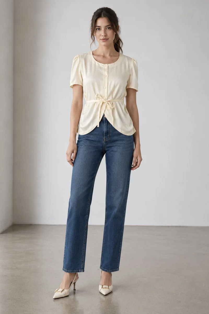 Cirelle|Viscose Scoop Neck Vest Top