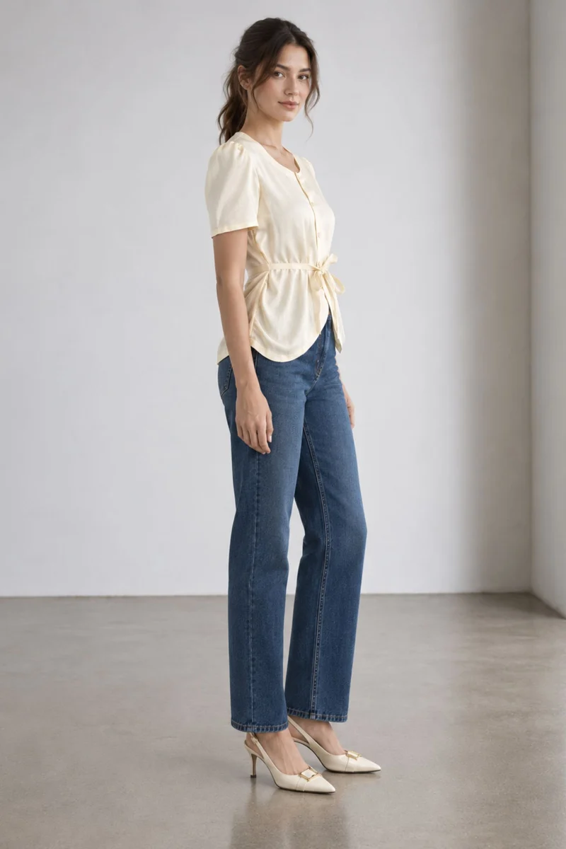 Cirelle|Viscose Scoop Neck Vest Top