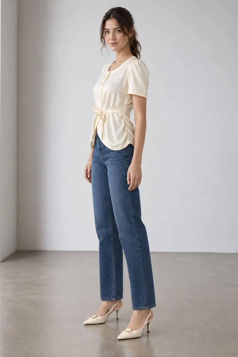 Cirelle|Viscose Scoop Neck Vest Top