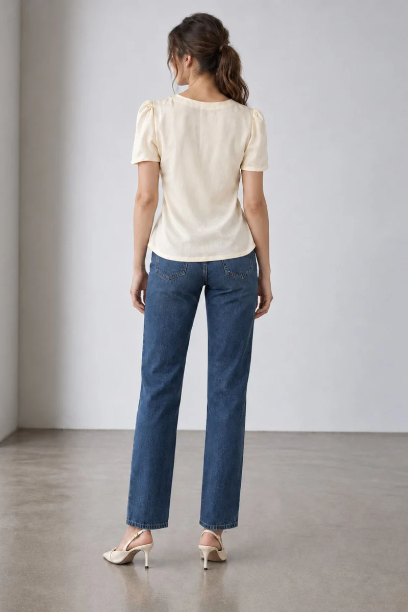 Cirelle|Viscose Scoop Neck Vest Top
