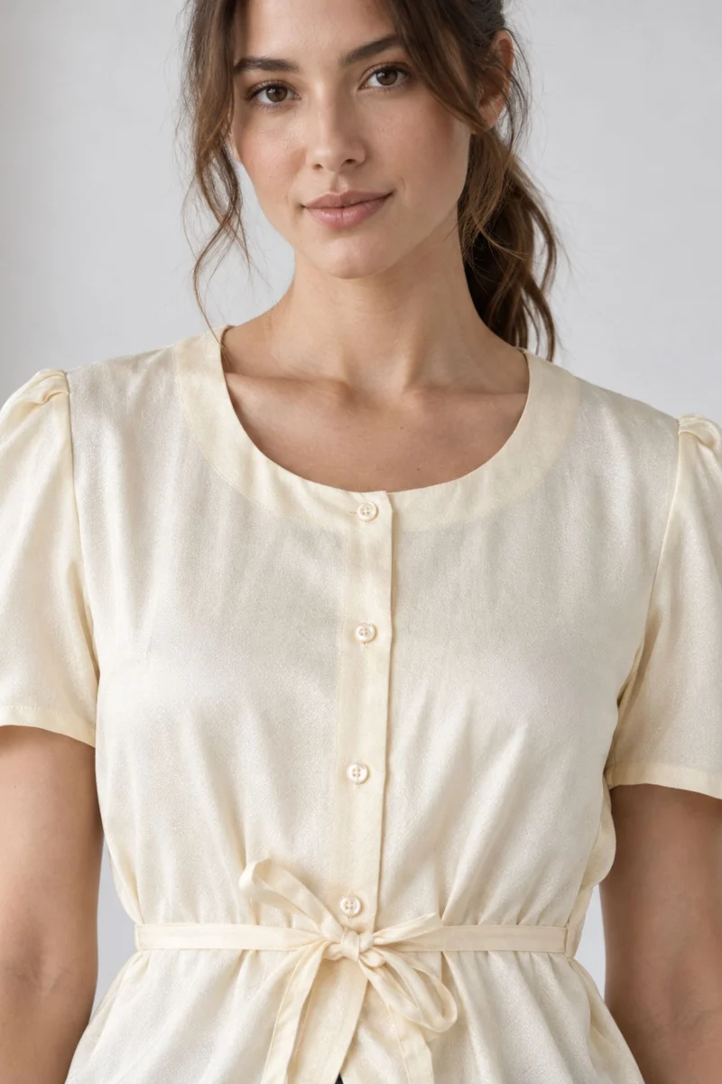 Cirelle|Viscose Scoop Neck Vest Top