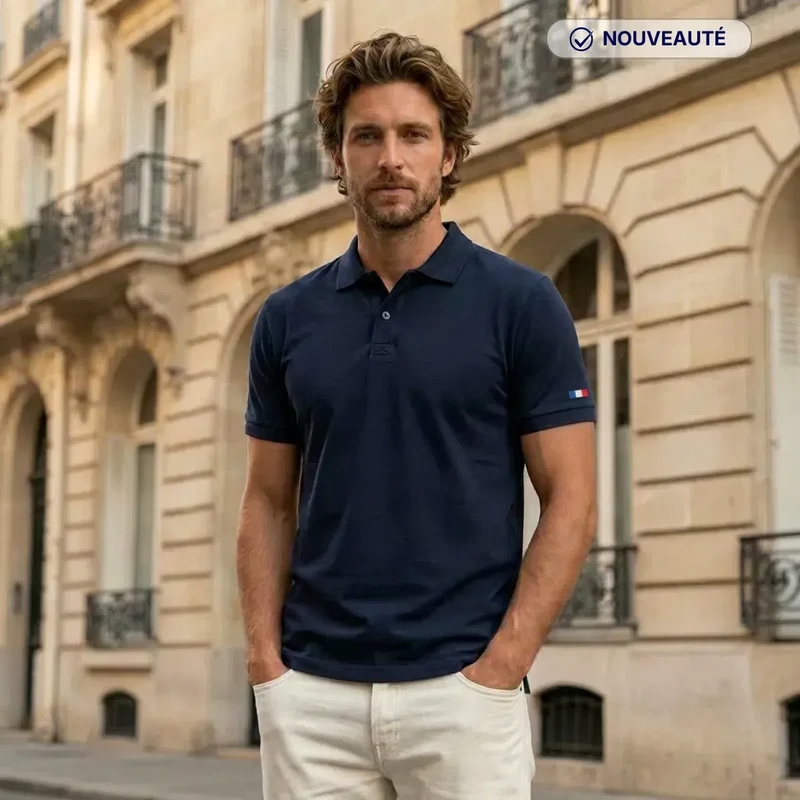 Polo marine homme | Coton bio