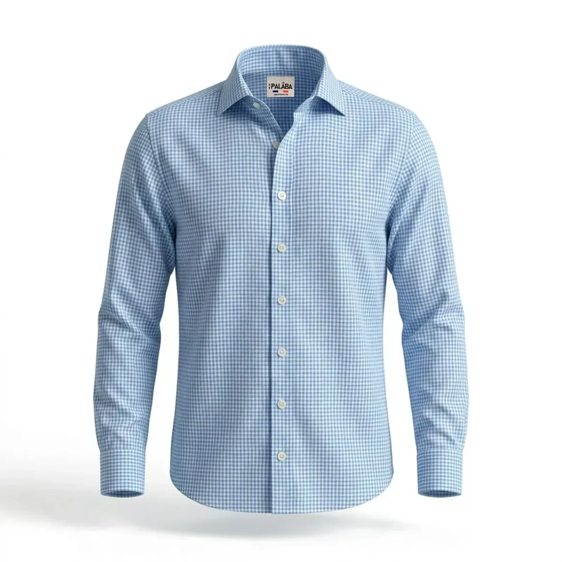 CHEMISE CARREAUX BLEU HOMME | CIEL