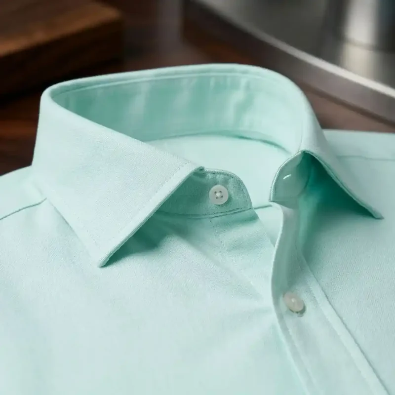 CHEMISE VERT D'EAU HOMME