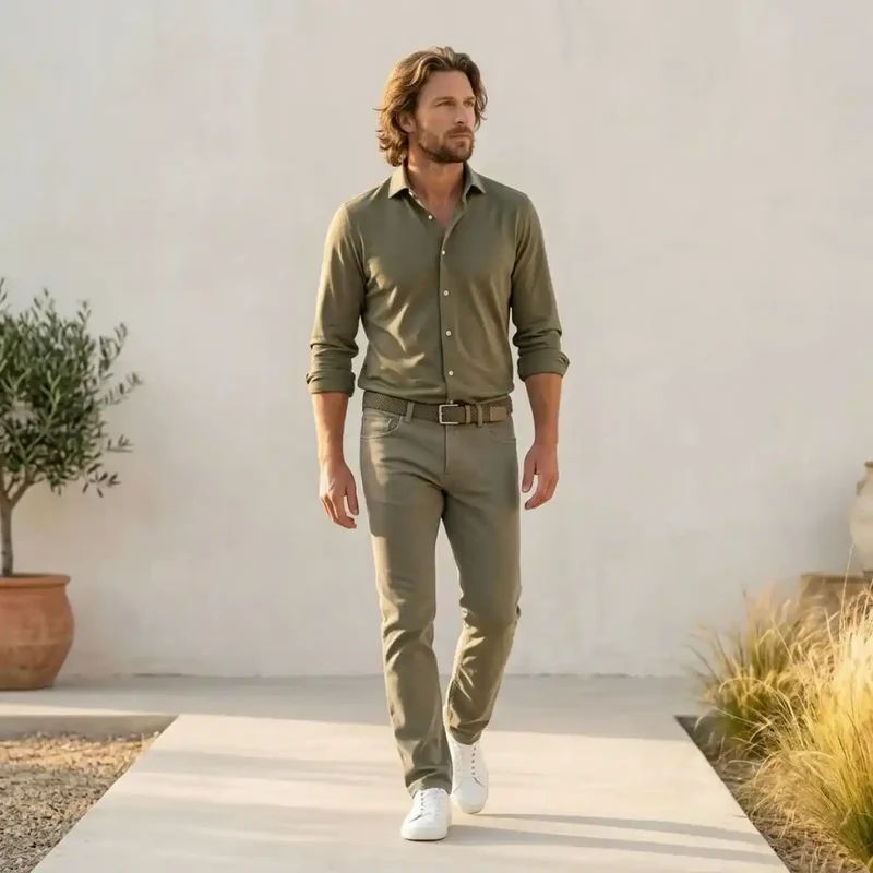 CHEMISE KAKI HOMME