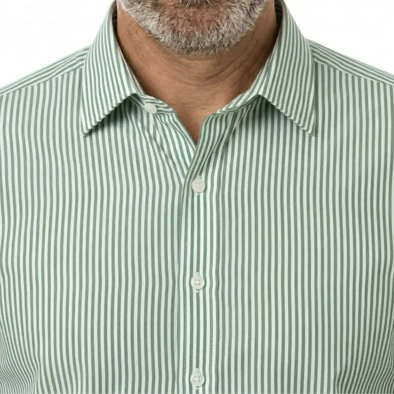 CHEMISE RAYEE HOMME | VERTE