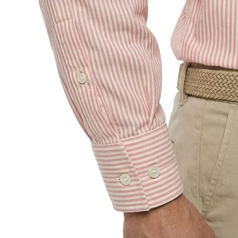 CHEMISE RAYEE HOMME | ROSE