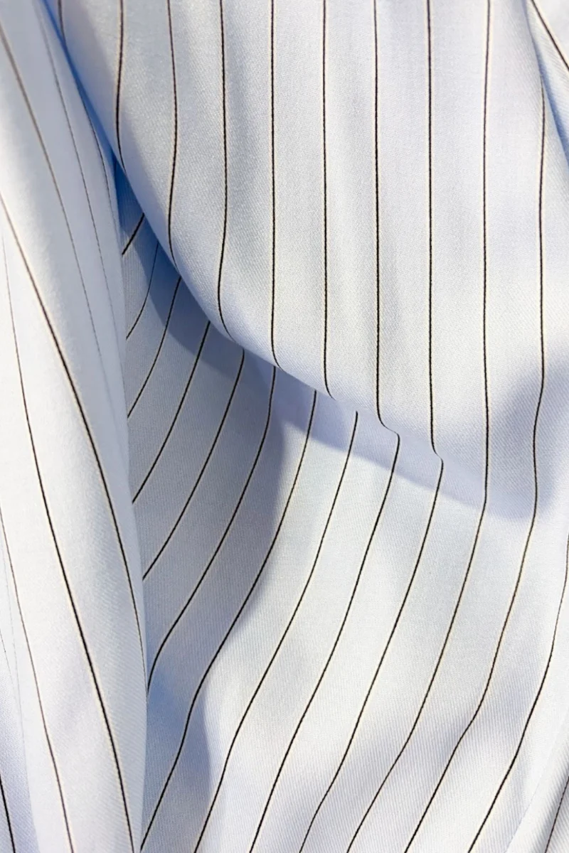 Skara|Viscose Slub Gathered Back Shirt