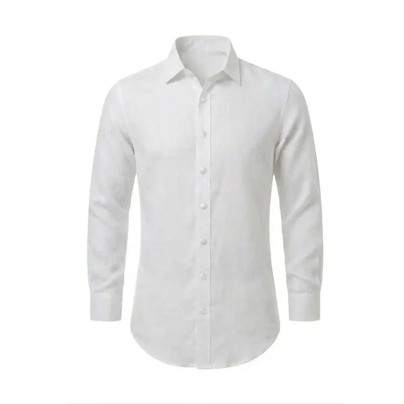 CHEMISE EN LIN BLANCHE | HOMME