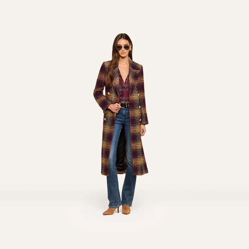 Kolina Tweed Long Coat