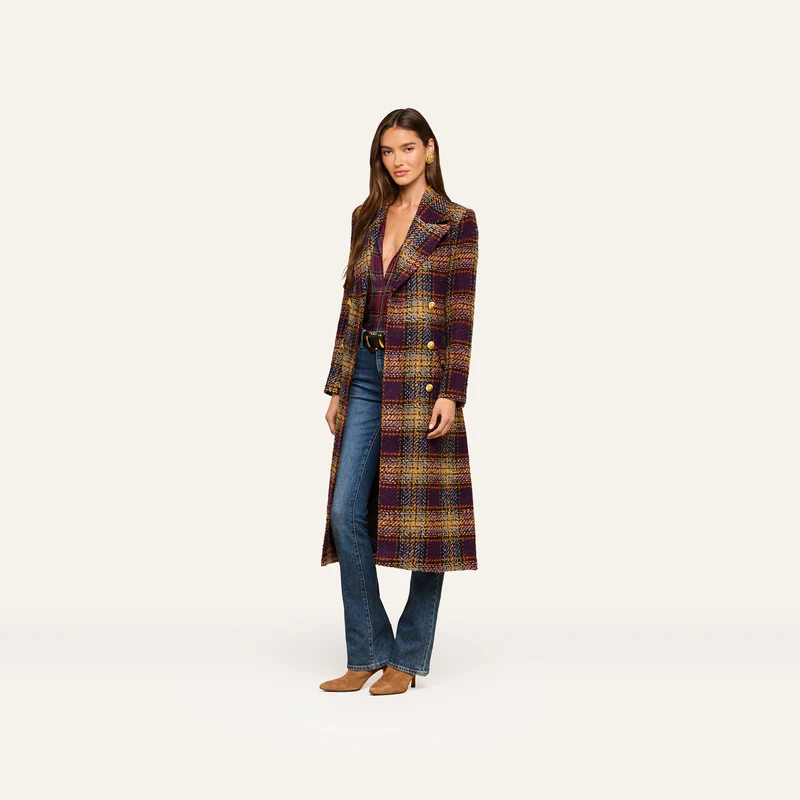Kolina Tweed Long Coat