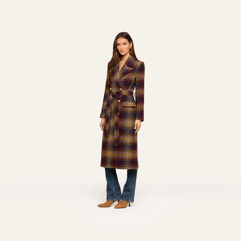 Kolina Tweed Long Coat