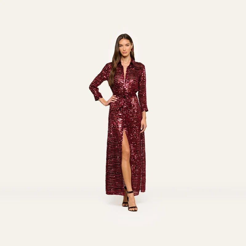 Cameron Sequin Shirt Dress