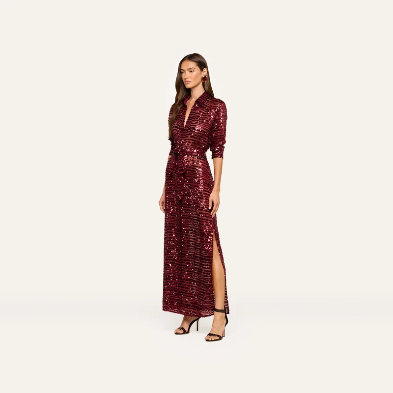 Cameron Sequin Shirt Dress