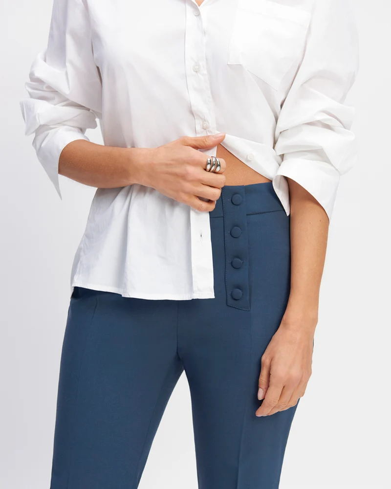 Pantalon flare Oslo - Pétrole