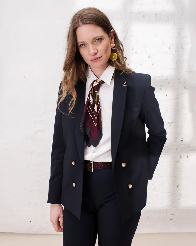 Veste croisée Boston - Bleu Marine