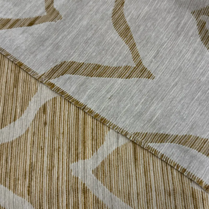 Tissu Jacquard, Coton Lin - Double Face, Ezra