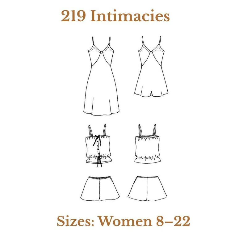 PATRON DE COUTURE PDF | 219 Intimacies | Folkwear