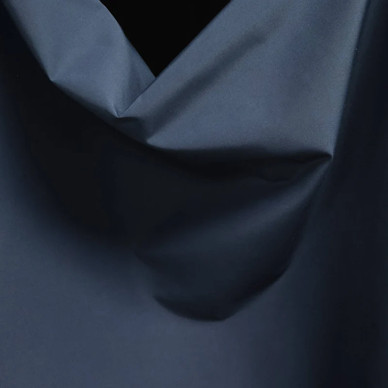 Tissu d’extérieur déperlant | Couleurs unies | Deadstock Canada Goose | Bleu | 49 cm | Fin de rouleau
