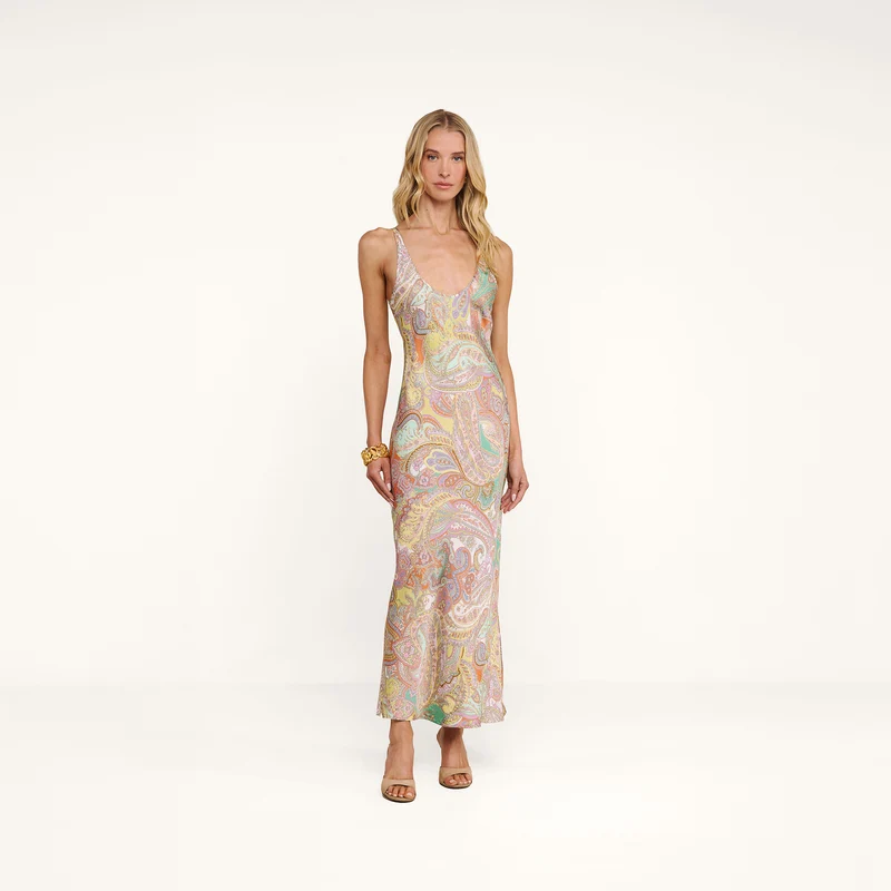 Akiya Satin Maxi Dress