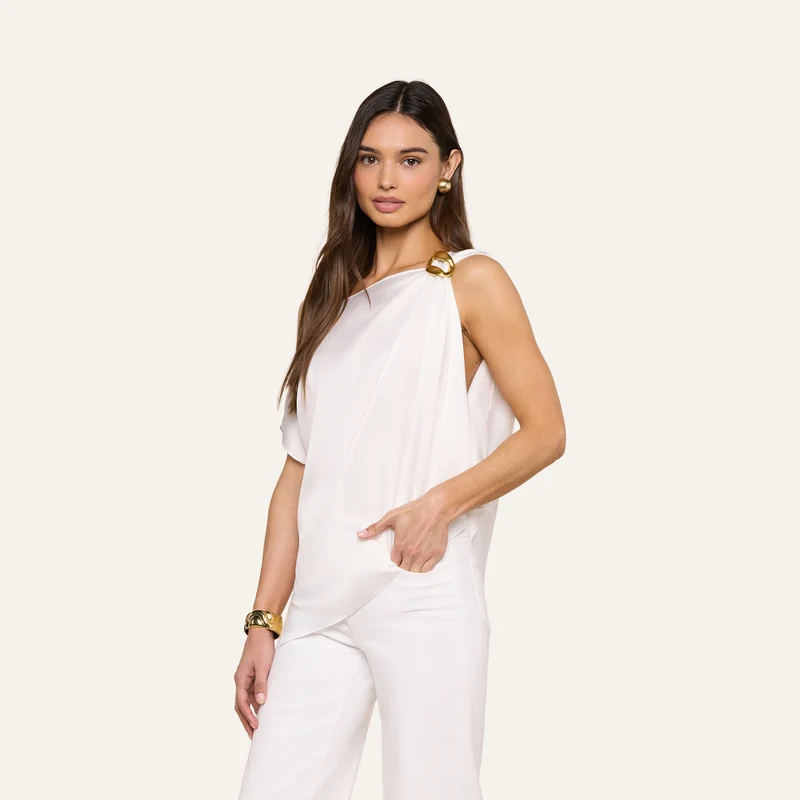 Driselle Scarf Top