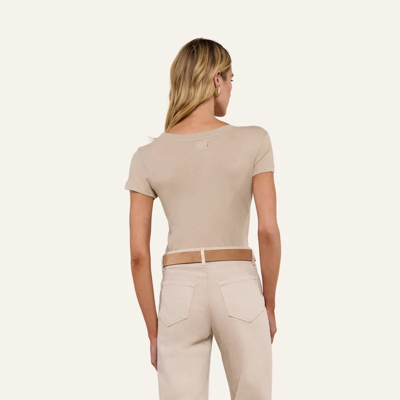 Cory Cotton Scoopneck Tee