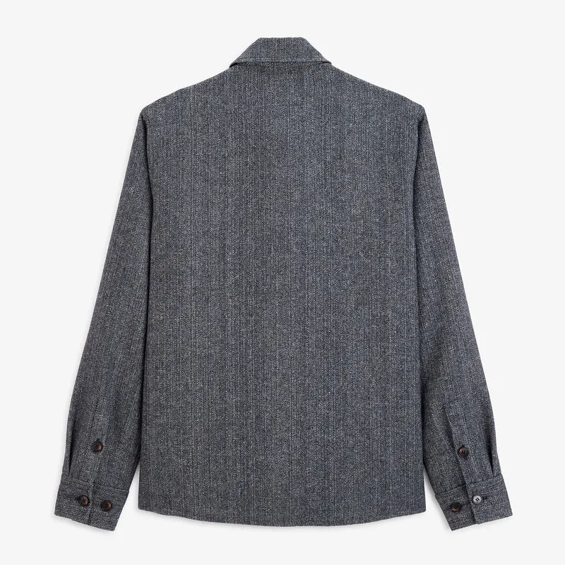 Veste Worker doublée lainage broderie « Serge BLANCO BIARRITZ » Trap