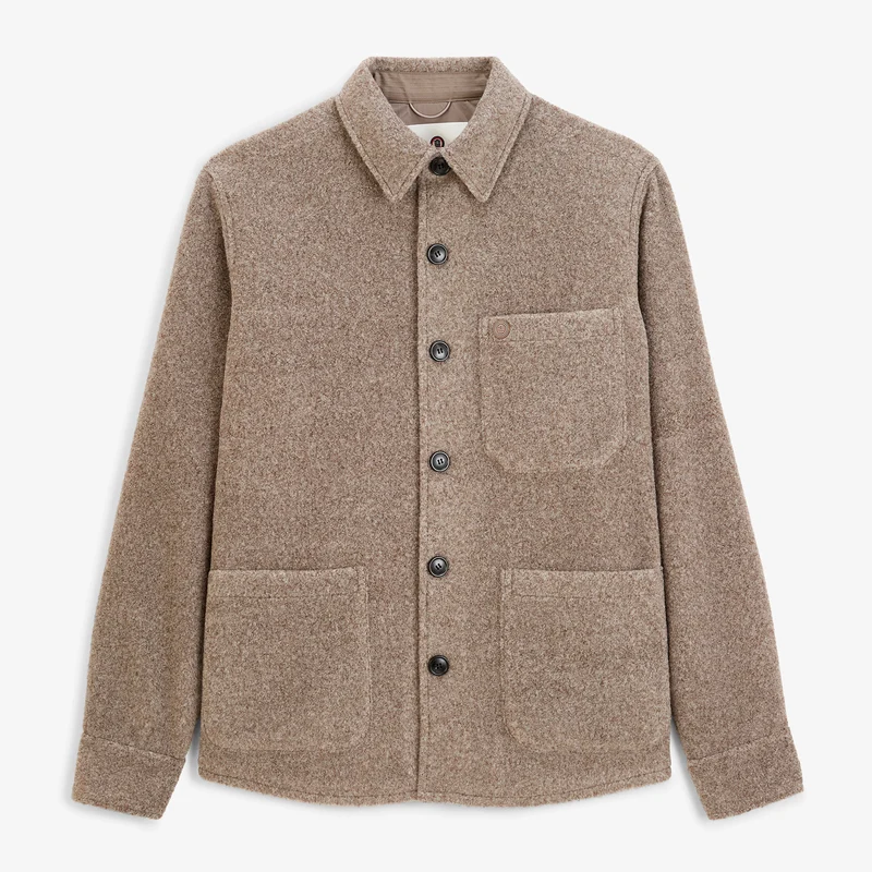 Veste Worker doublée lainage gris Trap