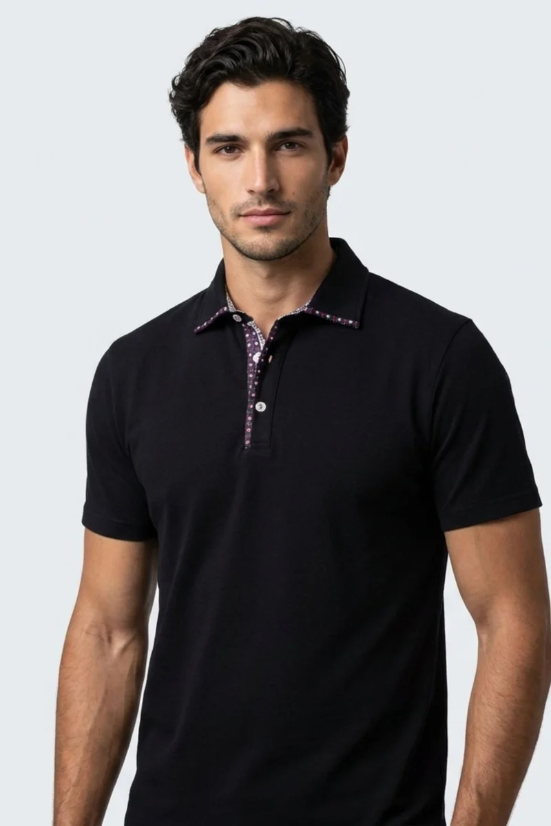Jersey Man Polo Black