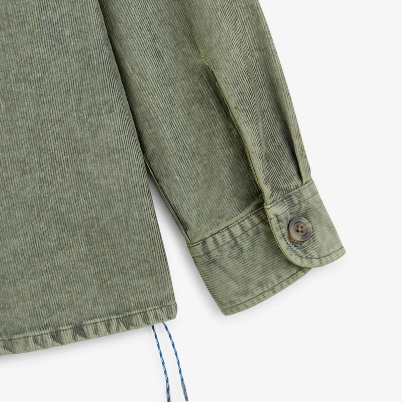Surchemise zippée velours côtelé effet délavé taupe SBPLAY