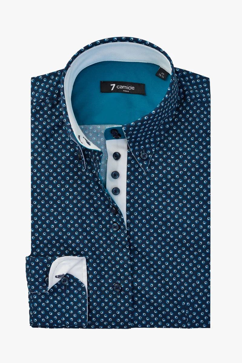Silvia Iconic Poplin Women’s Shirt Blue Light Blue