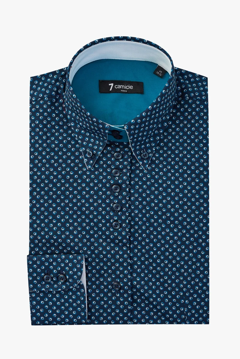 Silvia Iconic Poplin Women’s Shirt Blue Light Blue