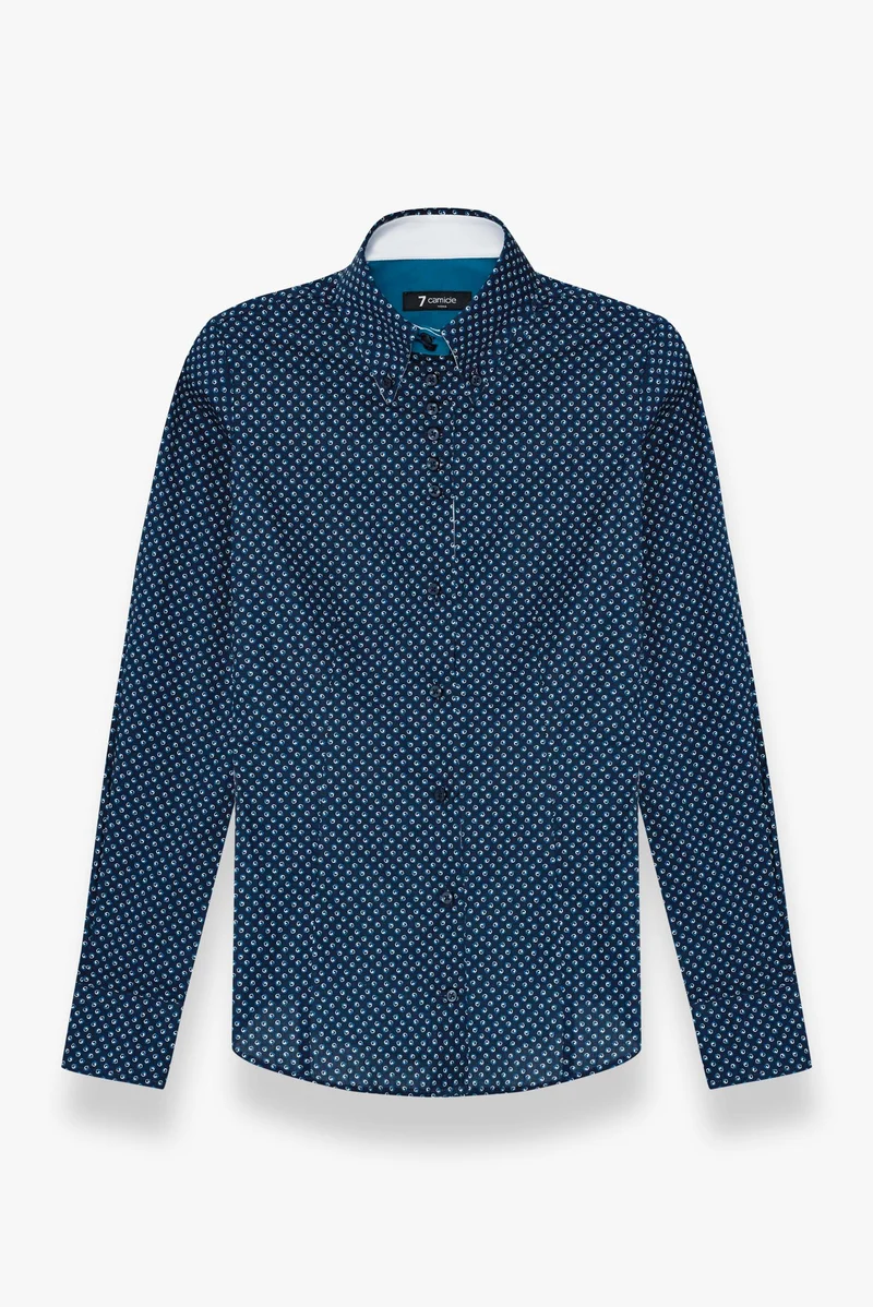 Silvia Iconic Poplin Women’s Shirt Blue Light Blue