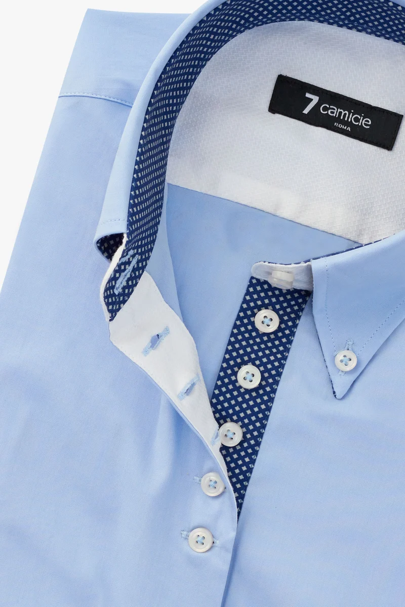 Silvia Iconic Poplin Stretch Women’s Shirt Light Blue