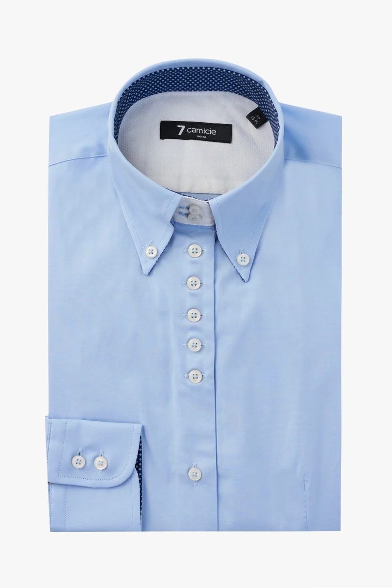 Silvia Iconic Poplin Stretch Women’s Shirt Light Blue