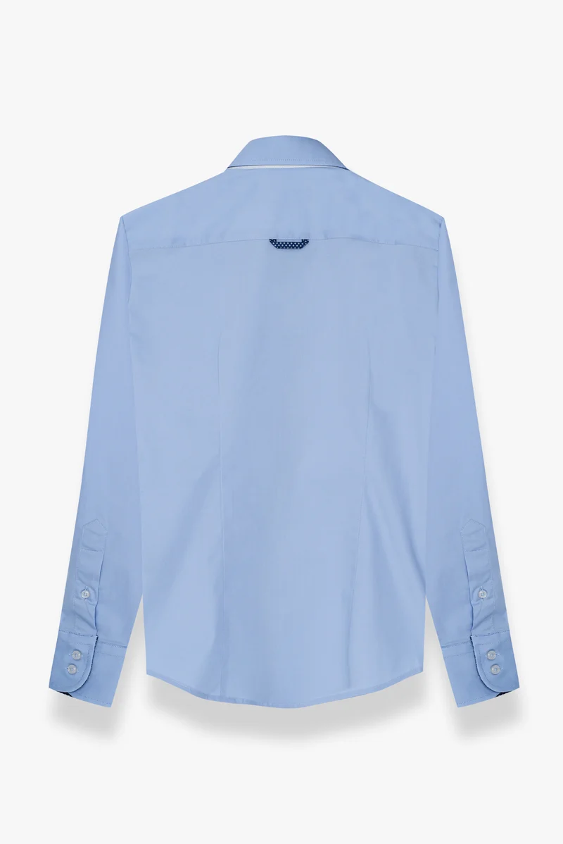 Silvia Iconic Poplin Stretch Women’s Shirt Light Blue