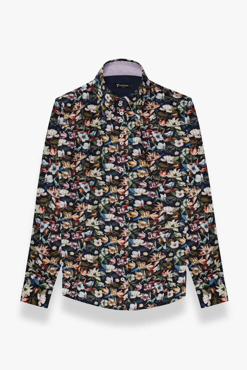 Silvia Iconic Poplin Women’s Shirt Black Pink