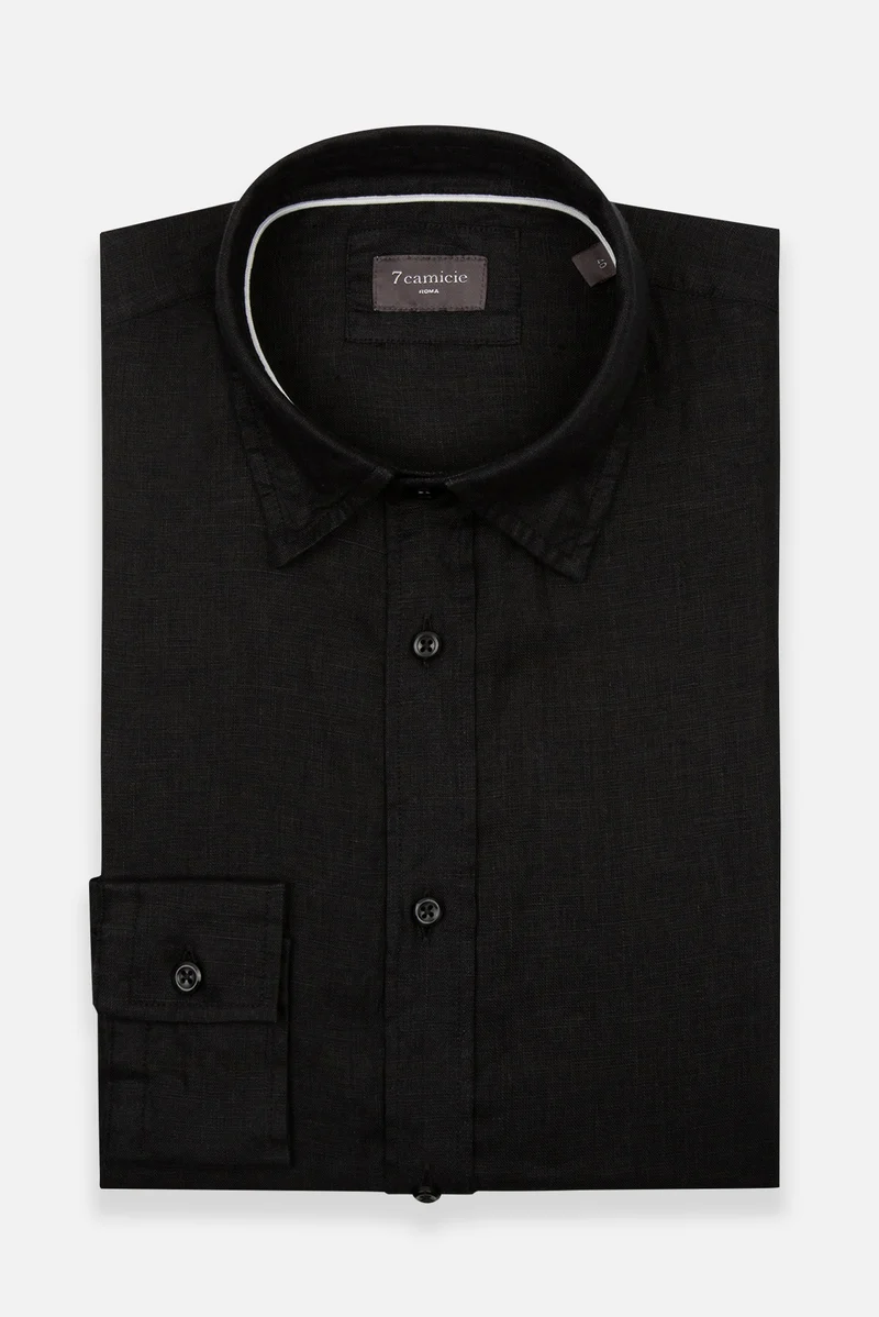 Beatrice Sport Linen Women’s Shirt Black